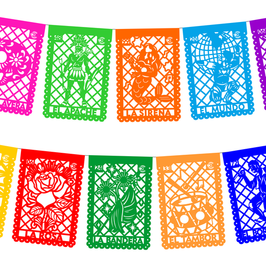 Guirnalda de papel china | Lotería | 10 piezas de 5 metros