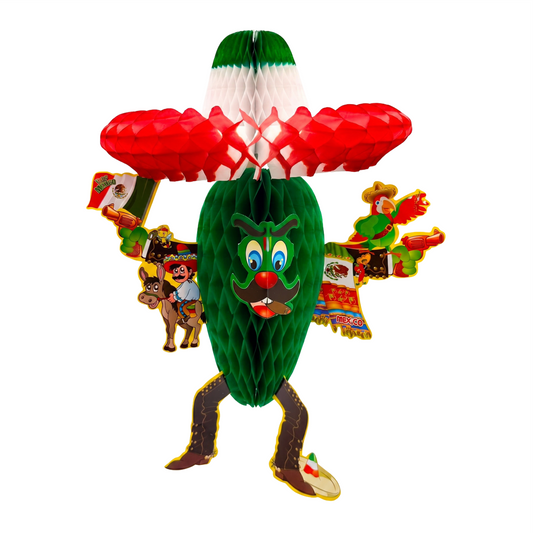 Colgante jalapeño (papel china) - 10 piezas 50cm x 35cm