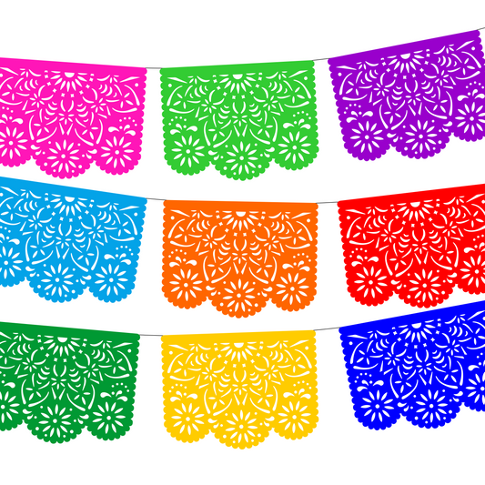 Guirnalda de papel plastificado | Mandalas | 10 piezas de 5 metros