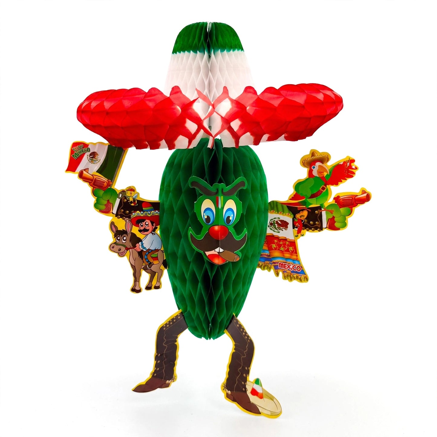 Colgante jalapeño (papel china) - 10 piezas 50cm x 35cm