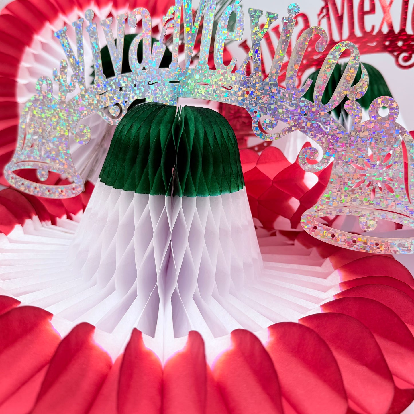 Colgante sombrero viva mexico (papel china) - 10 piezas 36cmcm x 26cm