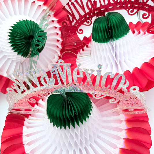 Colgante sombrero viva mexico (papel china) - 10 piezas 36cmcm x 26cm