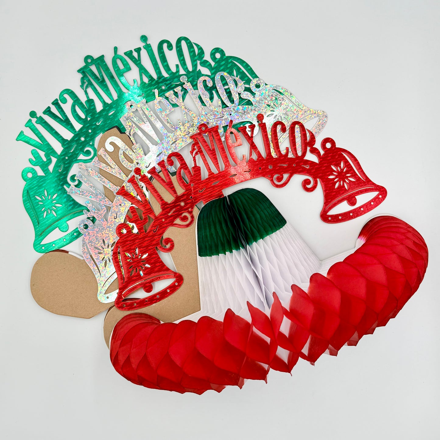 Colgante sombrero viva mexico (papel china) - 10 piezas 36cmcm x 26cm